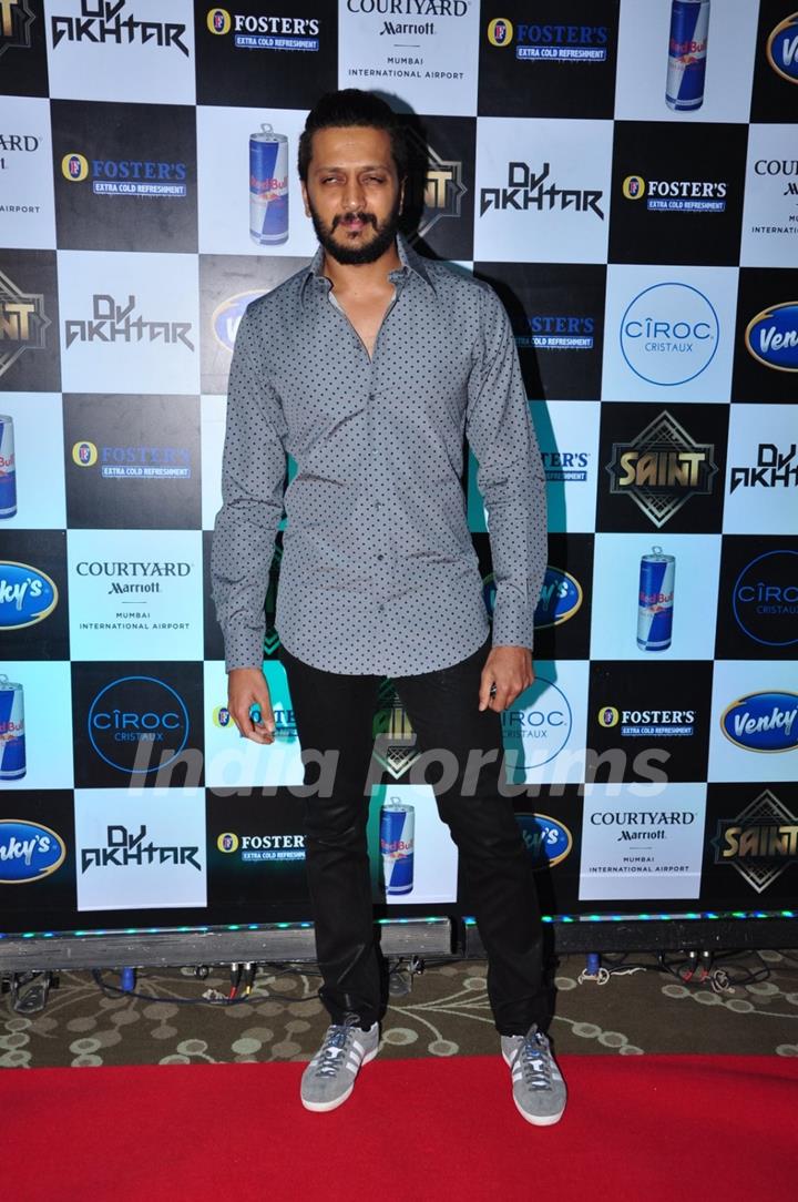 Riteish Deshmukh at Aftab Shivdasani's Bash for his new venture 'Saint'