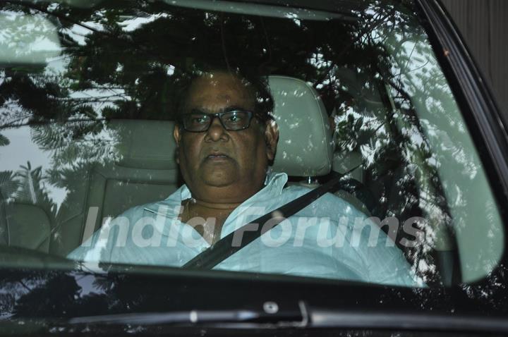 Satish Kaushik at Funeral of Arjun Kapoor's grandmother 'Sattee Shourie'