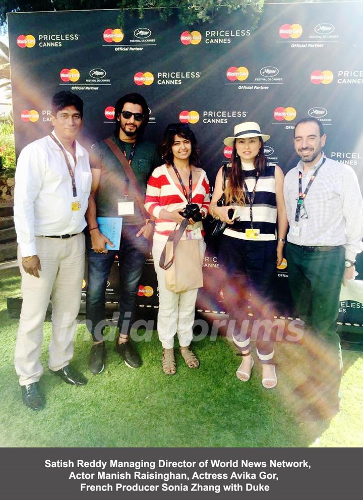 Manish Raisinghan and Avika Gor at Priceless Cannes Event!