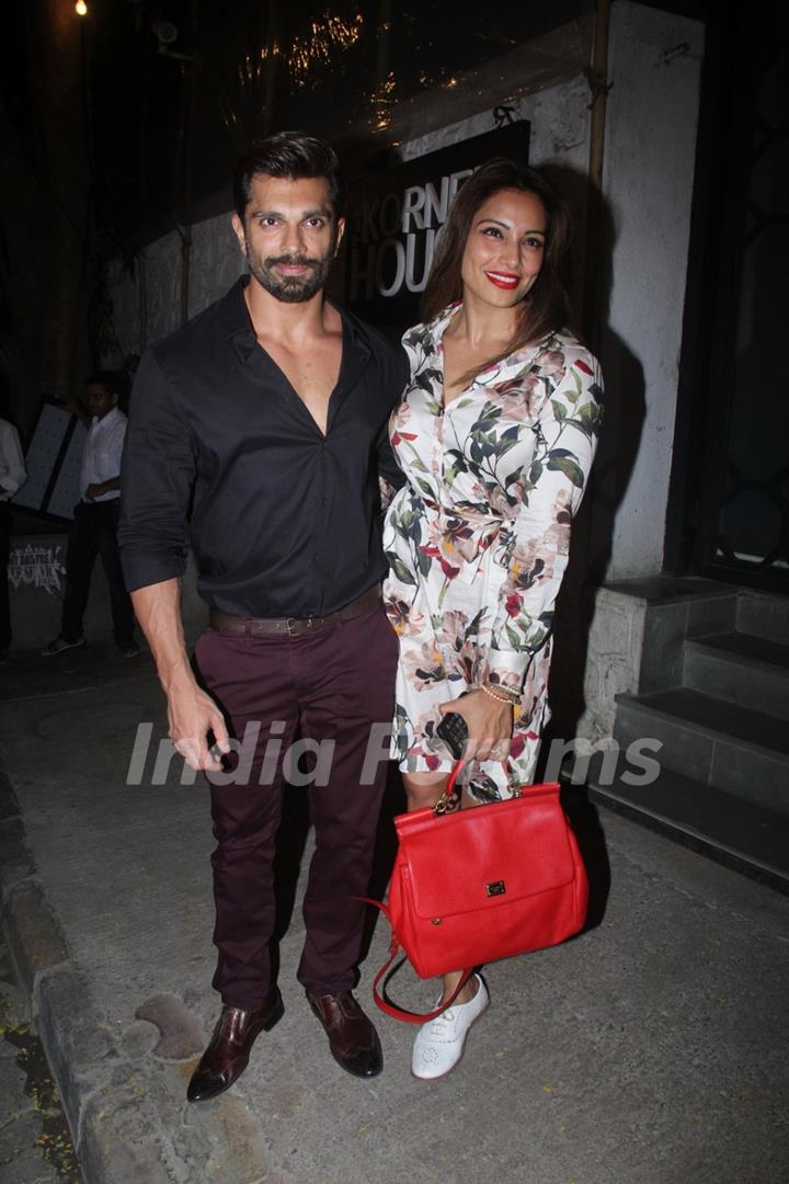 Karan Singh Grover & Bipasha Basu Snapped outside 'Korner House'