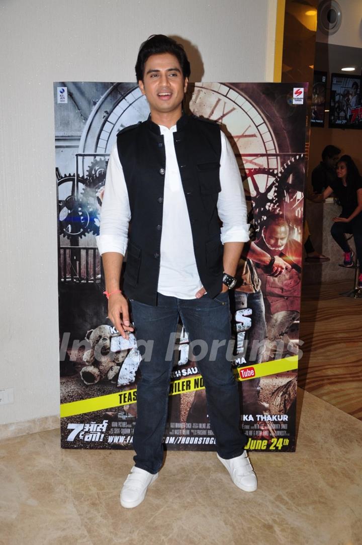 Shiv Pandit  at Promotion of film '7 Hours to go'