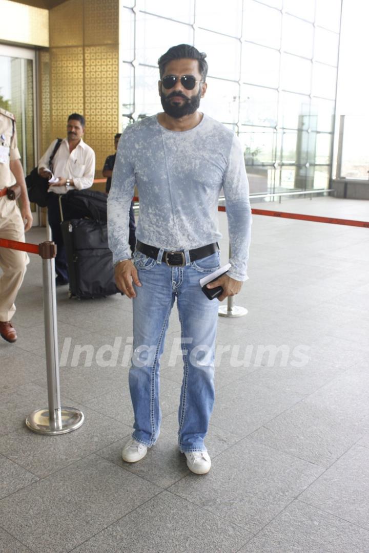 Sunil Shetty snapped at Airport