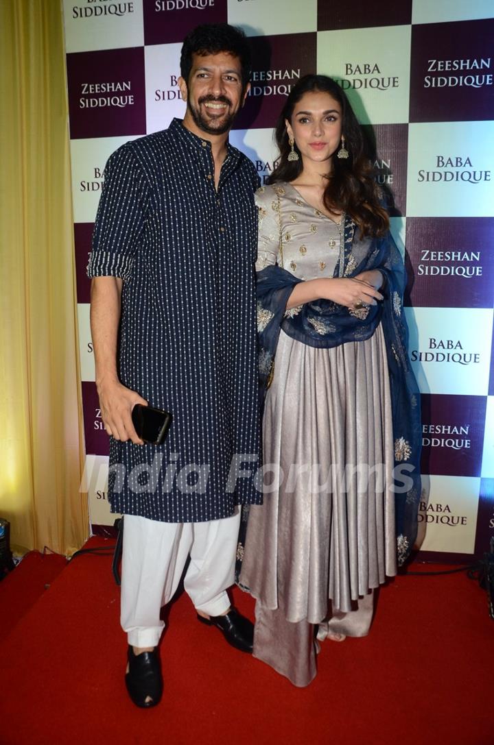 Kabir Khan with Aditi Rao Hydari at Baba Siddique's Iftaar Party 2016