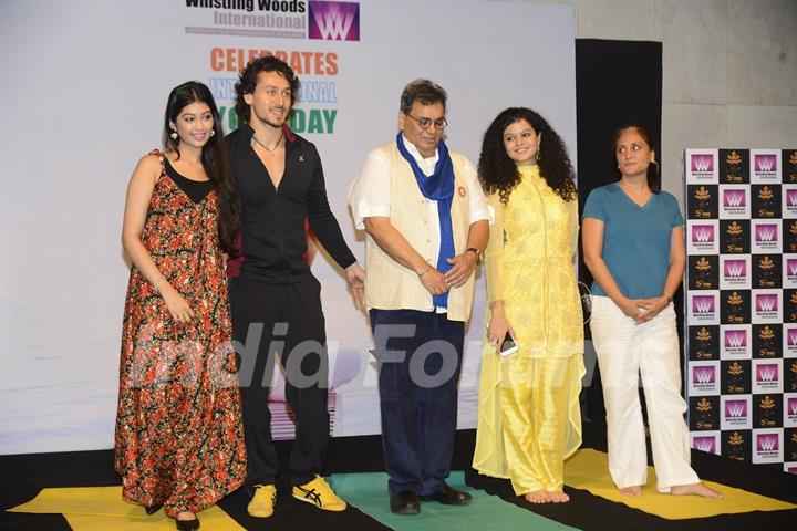 Digangana Suryavanshi, Subhash Ghai, Tiger Shroff & Palak Muchhal Celebrates 'World Yoga Day' at Whi