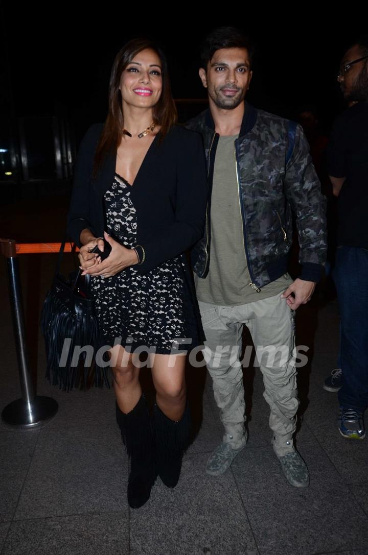 Karan Singh Grover & Bipasha Basu Snapped at Airport