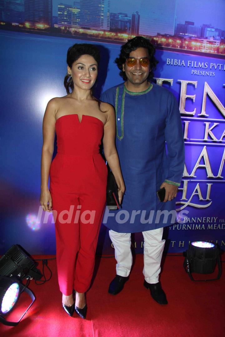 Manjari Fadnis & Ashutosh Rana at Launch of film 'Jeena Isi Ka Naam Hai'