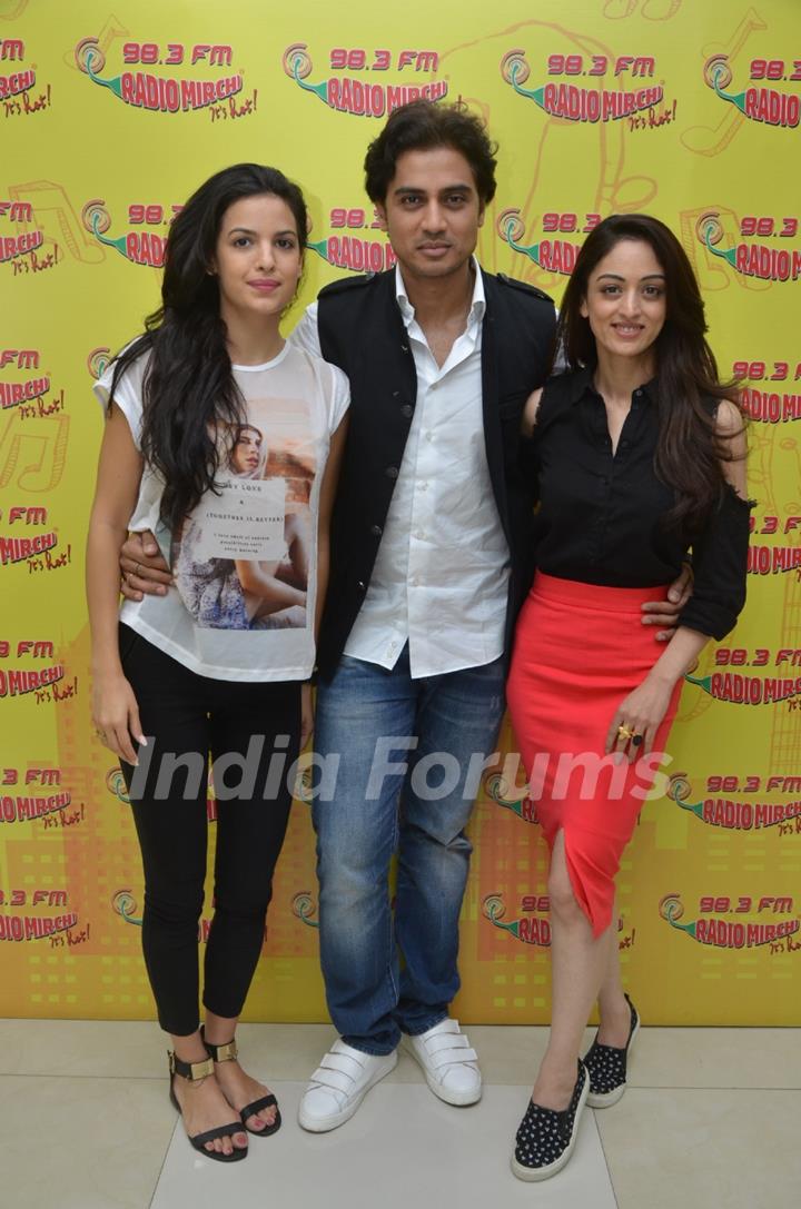 Cast of film '7 Hours To Go' for Promotions at Radio Mirchi Studio