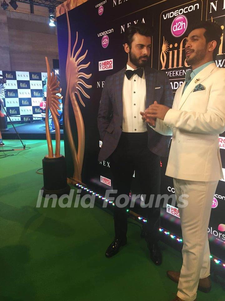 Arjun Bijlani & Fawad Khan Celebs at IIFA AWARDS