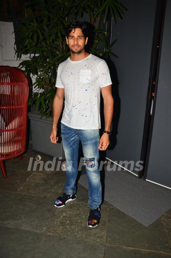 Sidharth Malhotra at Birthday Celebration of Director Anand Rai