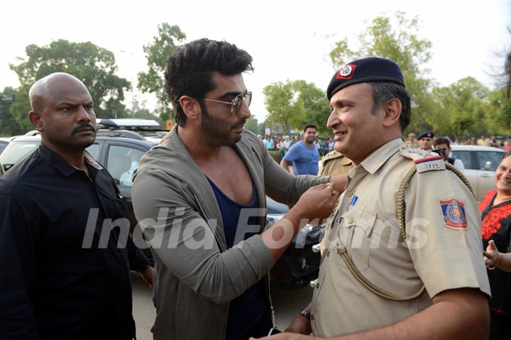 Arjun Kapoor Campaigns for Road Safety at India Gate