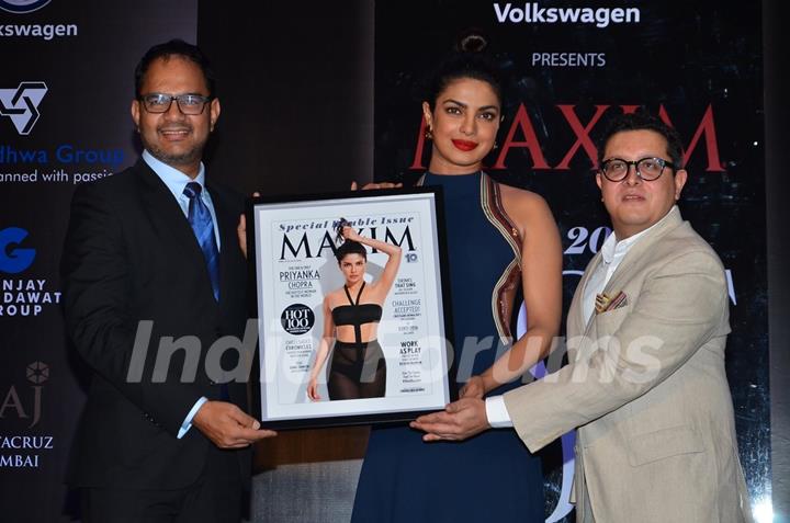 Launch of 'Maxim' magazine's cover by Priyanka Chopra