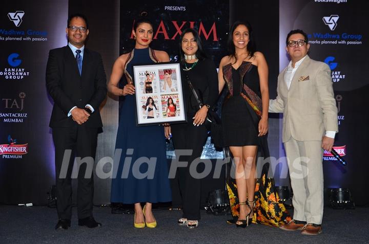 Launch of 'Maxim' magazine's cover by Priyanka Chopra