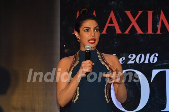 Launch of 'Maxim' magazine's cover by Priyanka Chopra