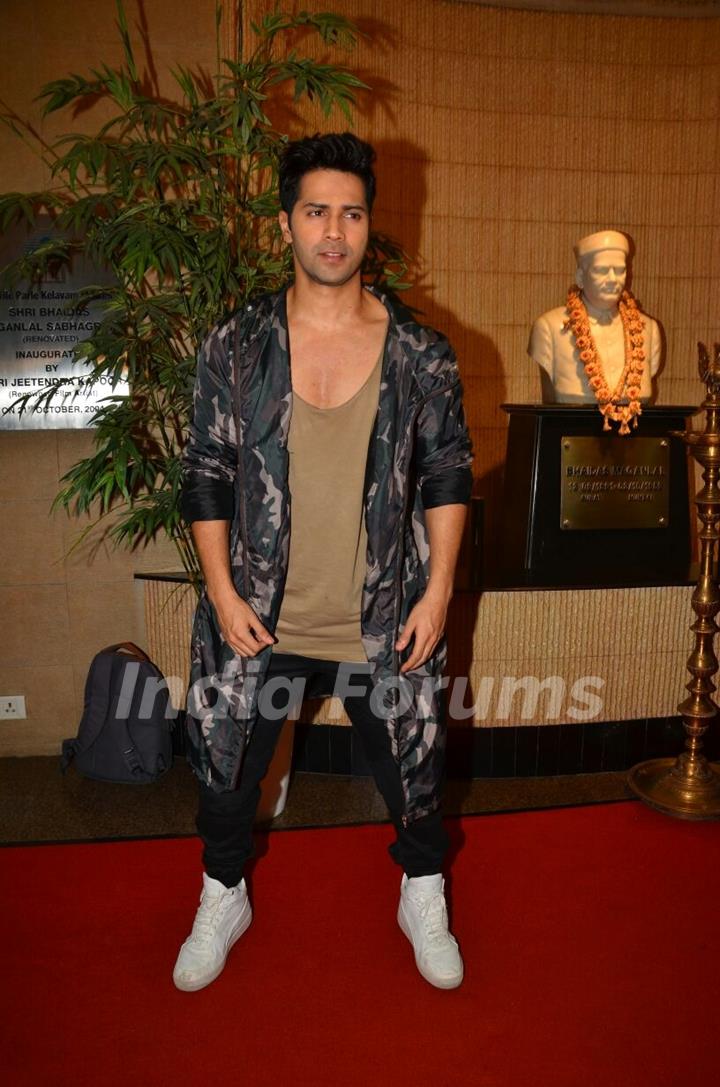 Varun at the promotion of 'Dishoom'