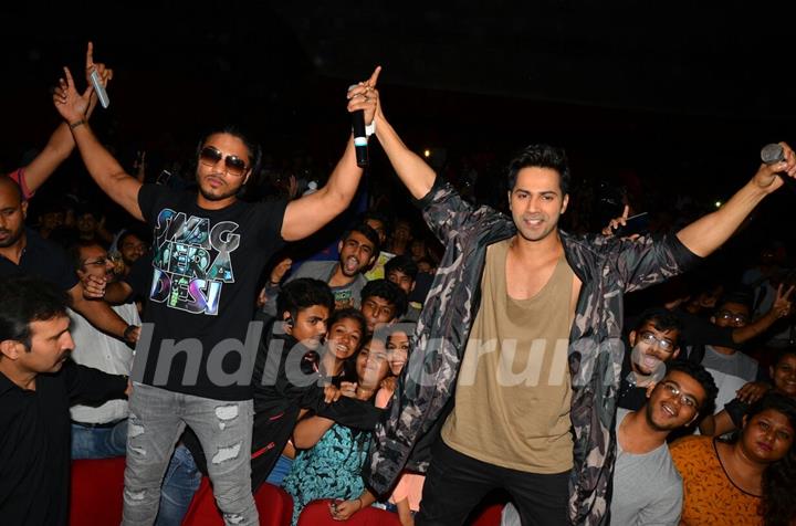 Varun at the promotion of 'Dishoom'