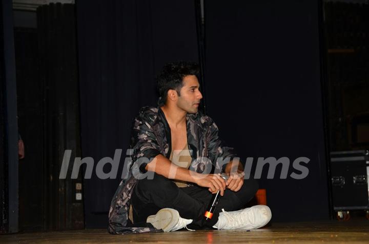 Varun at the promotion of 'Dishoom'