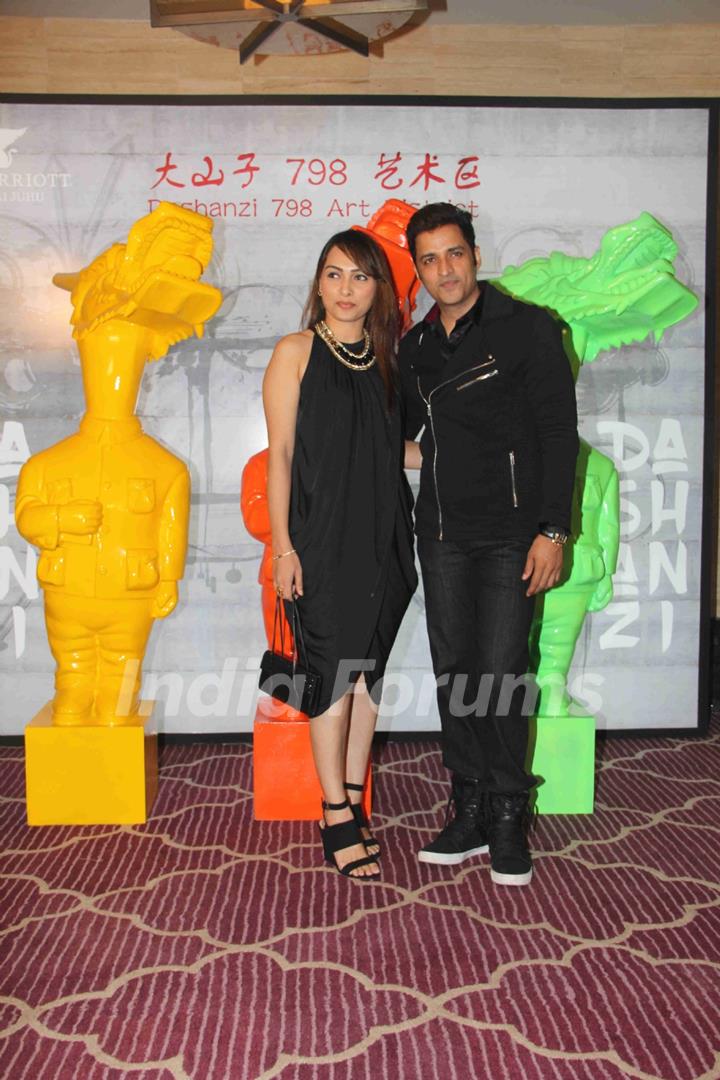 Ganesh Hegde with his wife at Krishika Lulla's Party for The New Asian Restaurant DASHANZI