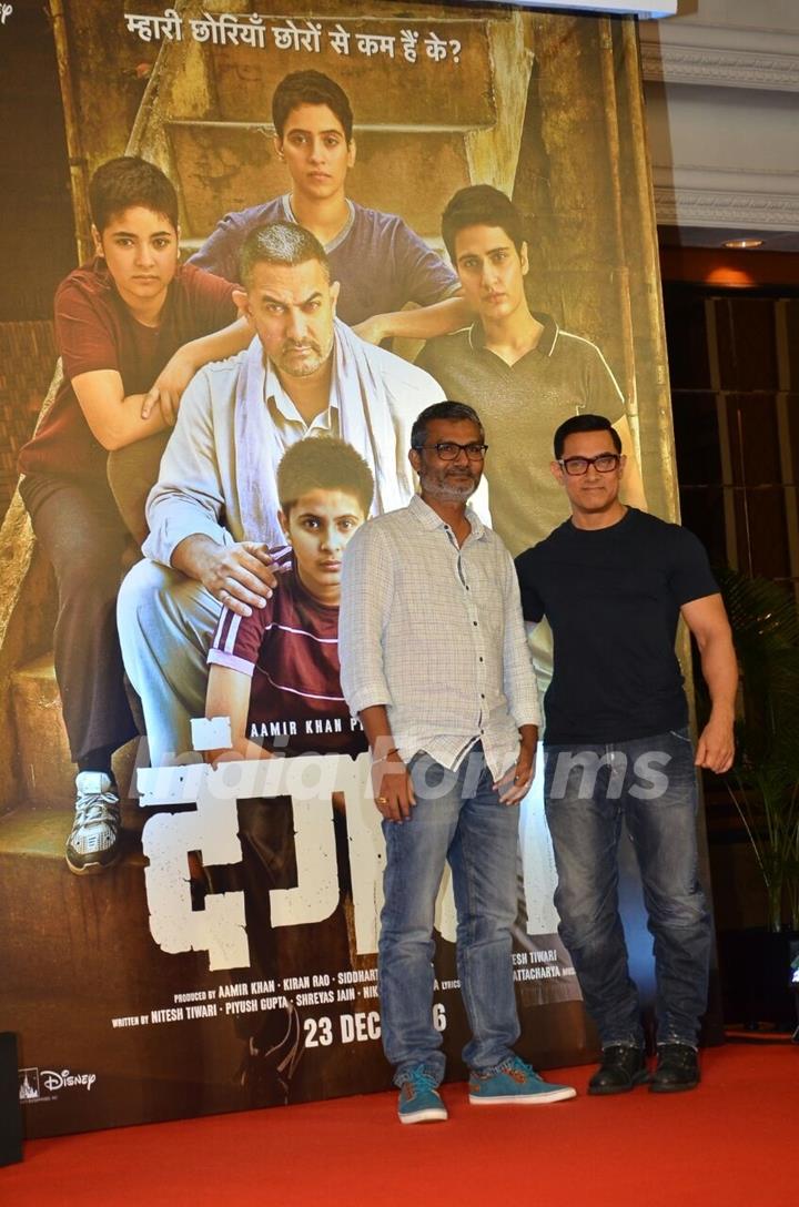 Aamir Khan at Poster Launch of 'Dangal'