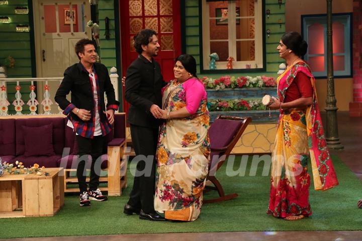 Irrfan Khan, Jimmy Shergill, Kiku Sharda and Sunil promotes 'Madaari' on 'The Kapil Sharma Show'