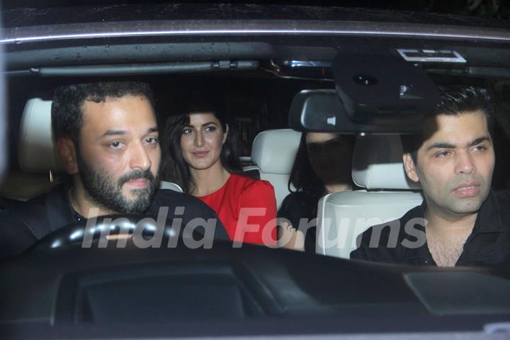 Katrina Kaif and Karan Johar at Special Screening of 'SULTAN'