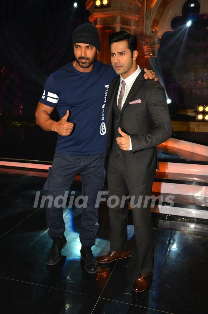 Varun Dhawan and John Abraham Promotes 'Dishoom' on India's Got Talent