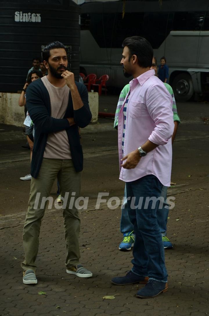 Riteish Deshmukh and Vivek Oberoi snapped at Mehboob Studio