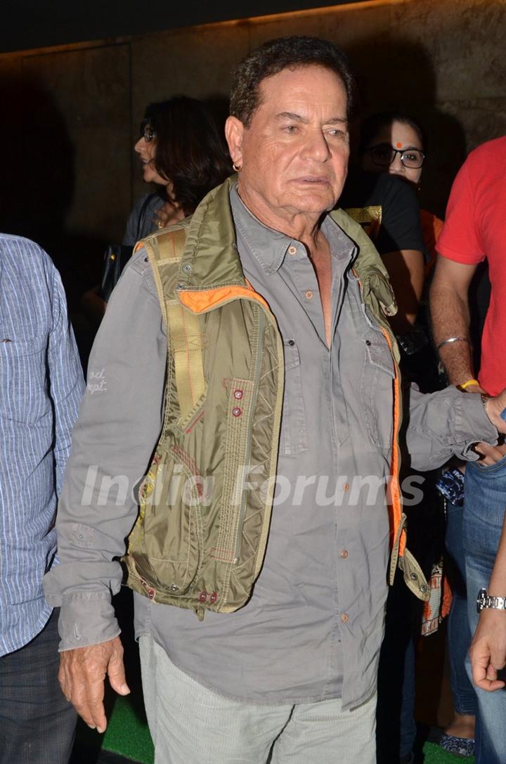 Salim Khan at Special Screening of 'SULTAN'