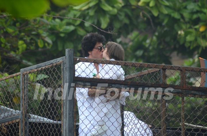 Shah Rukh Khan and AbRam Khan on EID 2016 meet!