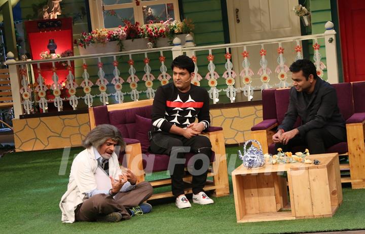 A R Rahman on the sets of The Kapil Sharma Show