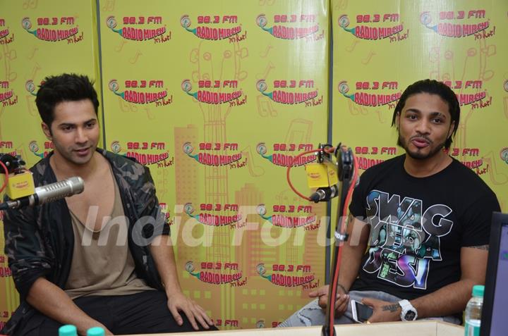 Varun Dhawan  live on Radio Mirchi for Promotions of 'Dishoom'