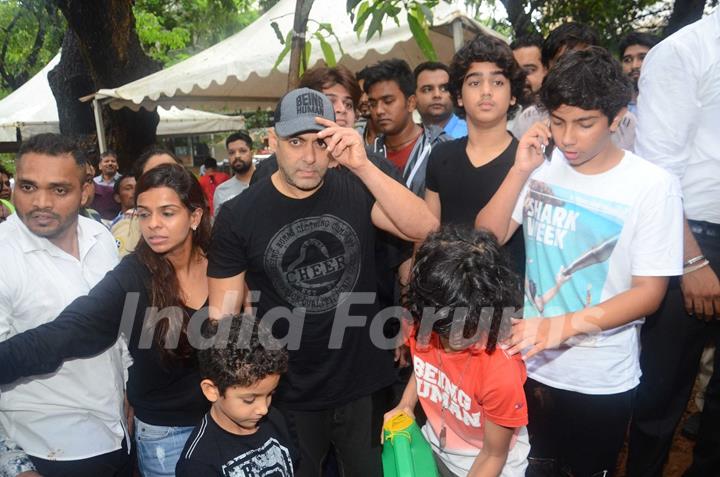 Salman Khan at a Tree Plantation event in Collaboration with BMC