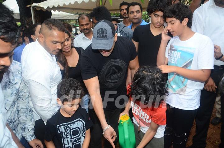 Salman Khan at a Tree Plantation event in Collaboration with BMC