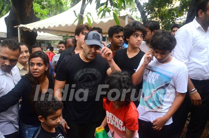 Salman Khan at a Tree Plantation event in Collaboration with BMC