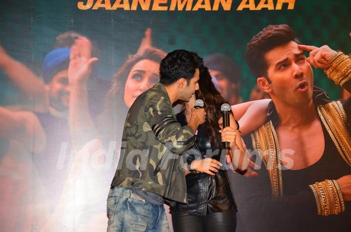 Khusur Phusur Dekh Takatak- Varun and Parineeti at Launch of Song 'Jaaneman Aah' from Dishoom