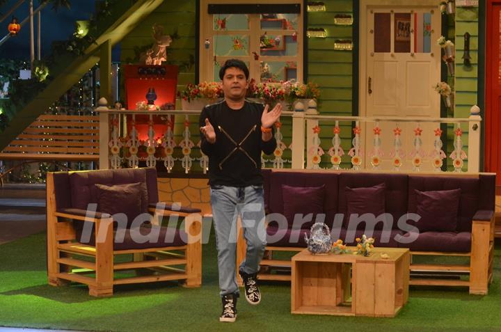 Kapil Sharma on the sets of The Kapil Sharma Show' during the Promotion of 'Great Grand Masti'