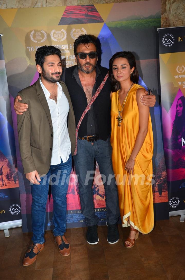 Jackie Shroff, Ira Dubey and Raaghav Chanana at Special Screening of film 'M Cream'