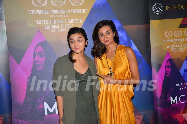 Ira Dubey and Alia Bhatt at Special Screening of film 'M Cream'