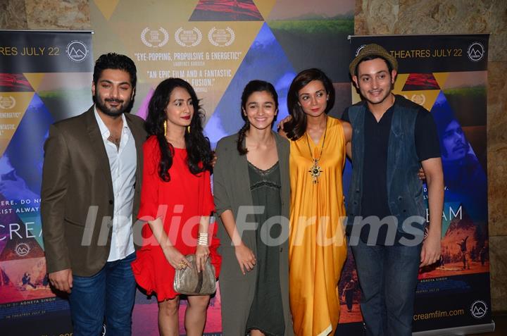 Alia Bhatt, Ira Dubey and Raaghav Chanana at Special Screening of film 'M Cream'