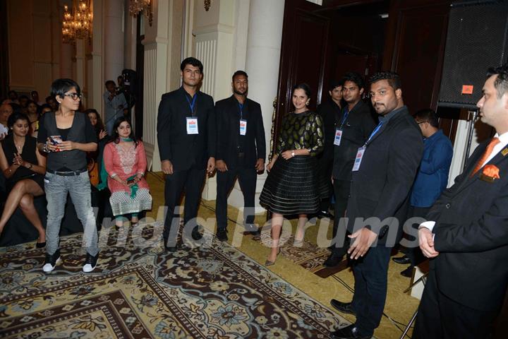 Sania Mirza arrives at Launch her Book 'ACE against ODDS'