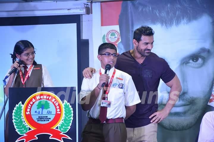 John Abraham at Sacred Heart school event in Kalyan