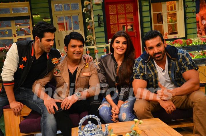 Varun, John and Jacqueline Promotes 'Dishoom' on sets of 'The Kapil Sharma Show'