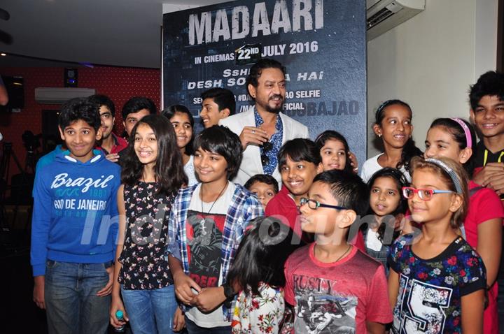 Irrfan Khan at Screening of movie 'Madaari'