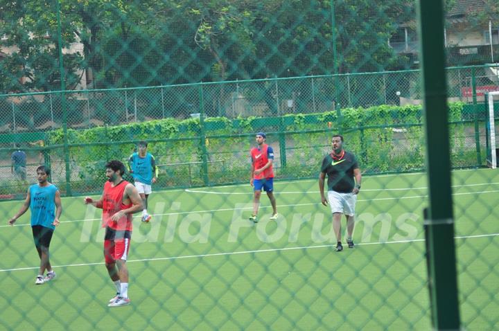 Ranbir Kapoor and Aditya Roy Kapur snapped at soccer match