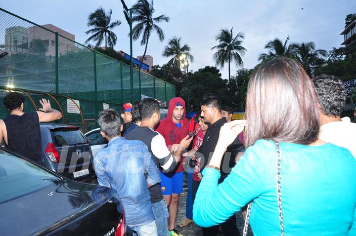 Ranbir Kapoor snapped at soccer match