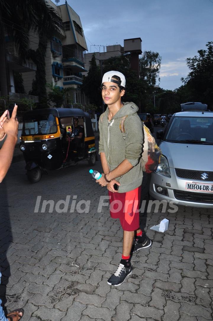 Ishaan Khattar snapped at soccer match