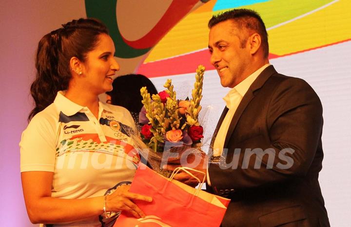 Salman Khan at Rio Olympics meet in Delhi