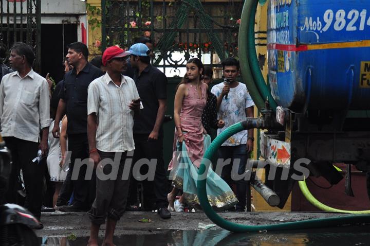 Alia Bhatt shoots for a travel ad