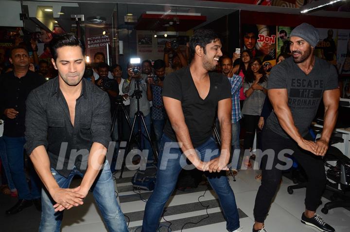 Varun Dhawan and John Abraham Promoting 'Dishoom' on Fever FM