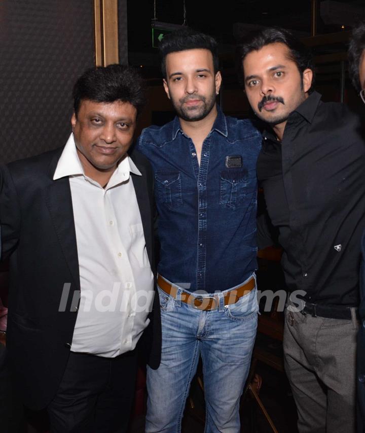 Sreesanth celebrating at Launch of the music video album & Birthday bash!