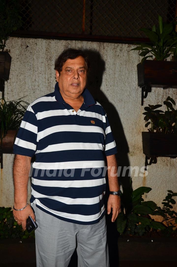 David Dhawan at Special screening of the film “Madaari”